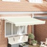 Cadre d'auvent Crème 250 x 200 cm Polyester avec revêtement PU 516200516200