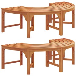 Banc d'Arbre 2 pcs Naturel 160 x 80 x 45 cm 516203516203