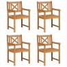Chaise de jardin 4 pcs 56 x 56 x 90 cm Bois d'Acacia Massif 516206516206