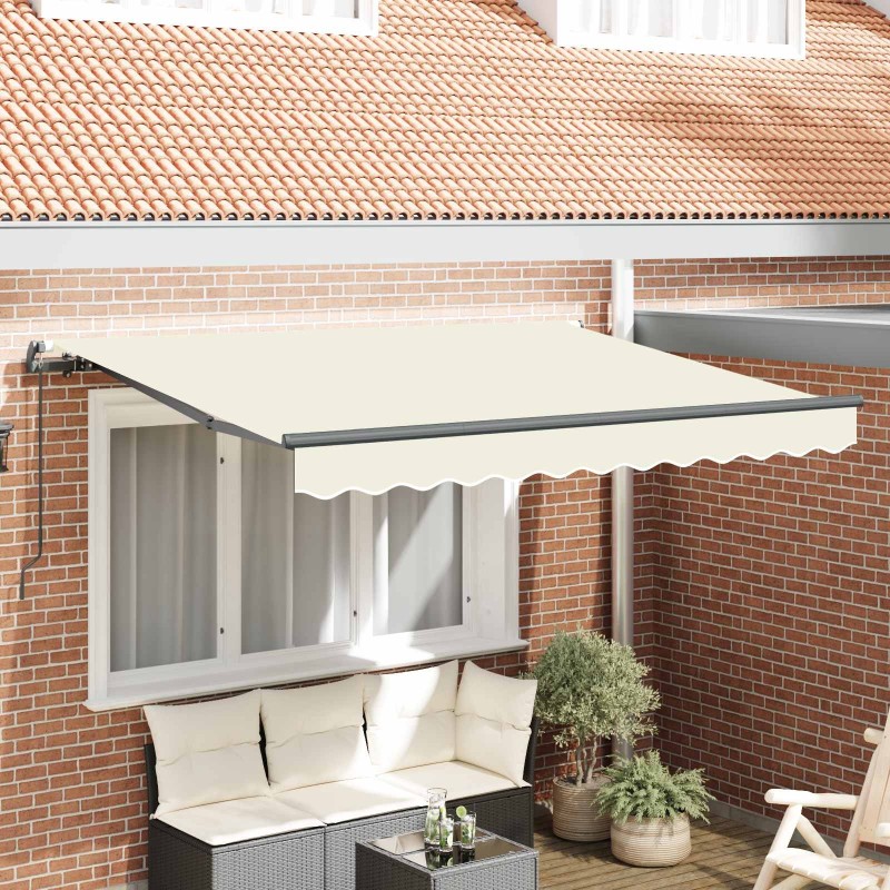 Auvent Rétractable Crème 250 x 200 cm tissu 516207516207