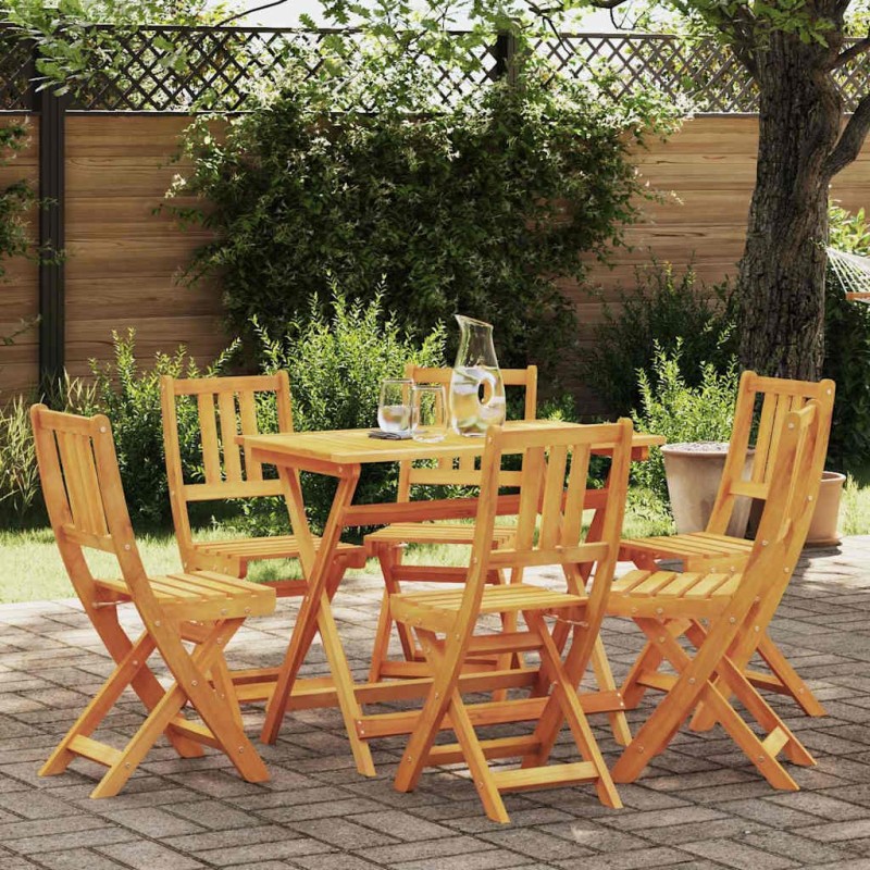 Chaise de jardin 6 pcs Huile Naturelle 40 x 42 x 85 cm 516209516209