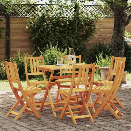 Chaise de jardin 6 pcs Huile Naturelle 40 x 42 x 85 cm 516209516209