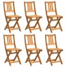 Chaise de jardin 6 pcs Huile Naturelle 40 x 42 x 85 cm 516209516209