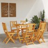 Chaise de jardin 6 pcs Huile Naturelle 40 x 42 x 85 cm 516209516209