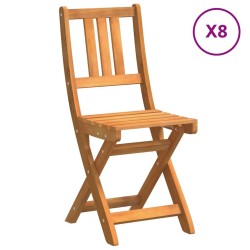 Chaise de jardin 8 pcs Huile Naturelle 40 x 42 x 85 cm 516210516210