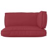 Set de coussins de palette 3 pcs Bordeaux Tissu Oxford 516213516213