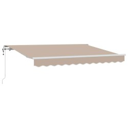 Auvent Rétractable Beige 250 x 200 cm tissu 516216516216