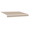 Auvent Rétractable Beige 250 x 200 cm tissu 516216516216