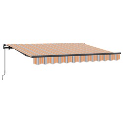 Auvent Rétractable Bleu et Orange 250 x 200 cm tissu 516218516218