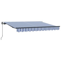 Auvent Rétractable Bleu 300 x 200 cm tissu 516220516220