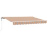 Auvent Rétractable Bleu et Orange 250 x 200 cm tissu 516221516221