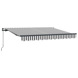 Auvent Rétractable Anthracite 250 x 200 cm tissu 516233516233