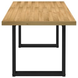Table à manger NOAIN pieds en forme de U 180x90x75cm massif pin 516247516247