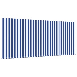 Auvent Rétractable Bleu et Blanc 300 x 200 cm 516273516273