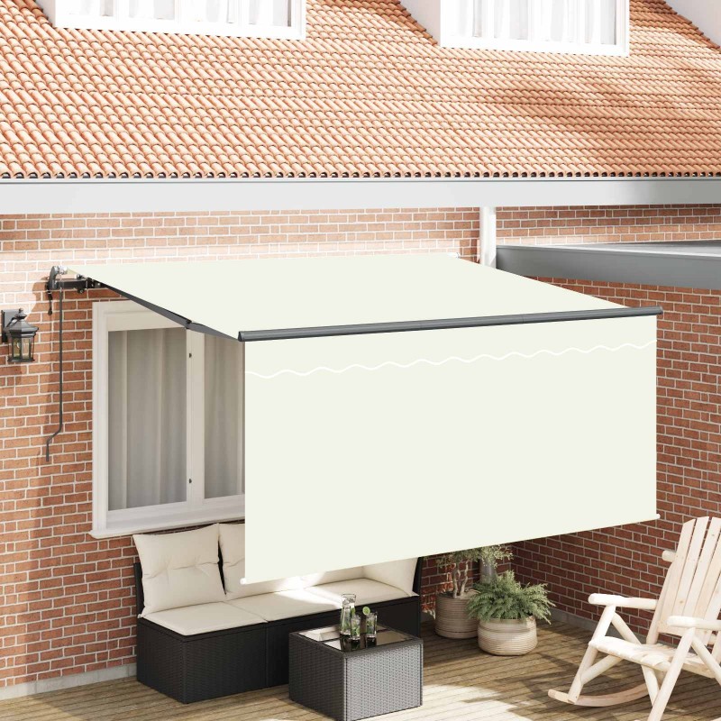 Auvent Rétractable Crème 300 x 200 cm tissu 516276516276