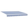 Auvent Rétractable Bleu et Blanc 300 x 200 cm 516279516279