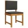 Ensemble bistro de jardin 3 pcs Marron Bois d'Acacia Massif 516284516284