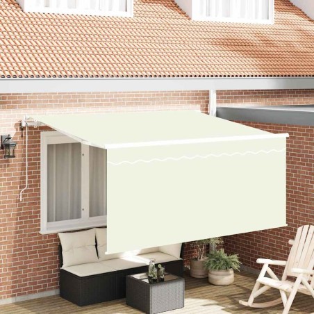 Auvent Rétractable Crème 300 x 200 cm Polyester et Aluminium 516288516288