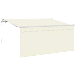 Auvent Rétractable Crème 300 x 200 cm Polyester et Aluminium 516288516288