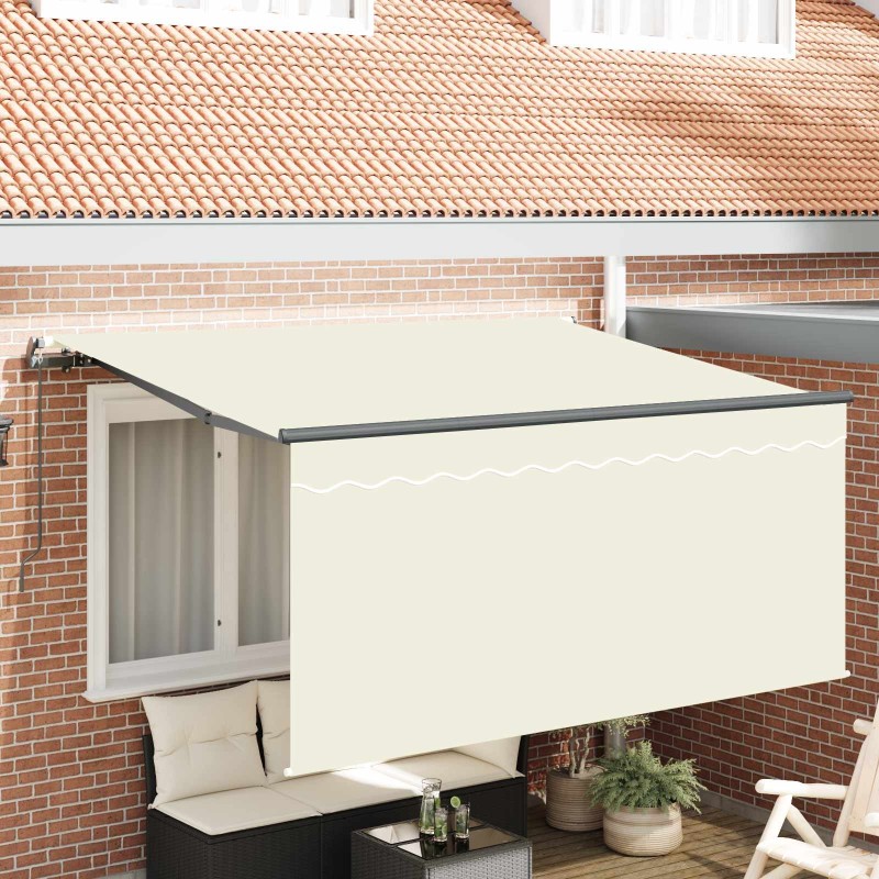 Auvent Rétractable Crème 300 x 200 cm Polyester et Aluminium 516289516289