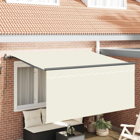 Auvent Rétractable Crème 300 x 200 cm Polyester et Aluminium 516289516289