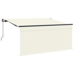 Auvent Rétractable Crème 300 x 200 cm Polyester et Aluminium 516289516289