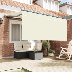 Auvent Rétractable Crème 300 x 200 cm Polyester et Aluminium 516289516289