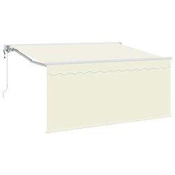 Auvent Rétractable Crème 300 x 200 cm Polyester et Aluminium 516291516291
