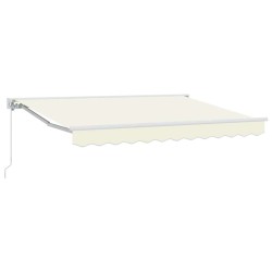 Cadre d'auvent Crème 300 x 200 cm Polyester avec revêtement PU 516296516296