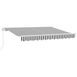 Auvent Rétractable Anthracite 250 x 200 cm tissu 516298516298