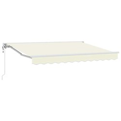 Cadre d'auvent Crème 300 x 200 cm Polyester avec revêtement PU 516306516306