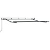 Auvent Rétractable Rayé Anthracite 300 x 200 cm tissu 516309516309