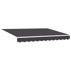 Auvent Rétractable Anthracite 300 x 200 cm tissu 516312516312