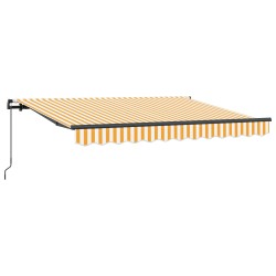 Auvent Rétractable Jaune 300 x 200 cm tissu 516316516316