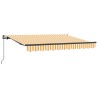 Auvent Rétractable Jaune 300 x 200 cm tissu 516316516316