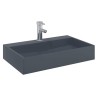 Vasque 60x38x11 cm fonte minérale/marbre anthracite 516339516339