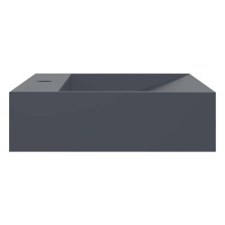 Vasque 60x38x11 cm fonte minérale/marbre anthracite 516339516339