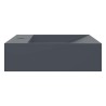 Vasque 60x38x11 cm fonte minérale/marbre anthracite 516339516339