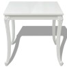 Table à manger 80x80x76 cm blanc brillant 516348516348