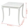 Table à manger 80x80x76 cm blanc brillant 516348516348