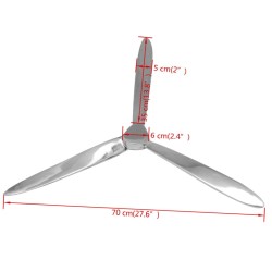 Hélice murale Aluminium Argenté 70 cm 516349516349