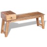 Banc avec tiroir Bois de manguier massif 120x36x60 cm 516350516350