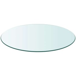 Dessus de table ronde en verre trempé 400 mm 516353516353