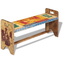 Banc Bois massif recyclé 100x30x50 cm 516356516356