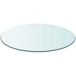 Dessus de table ronde en verre trempé 900 mm 516357516357