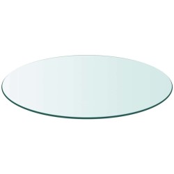 Dessus de table ronde en verre trempé 500 mm 516359516359