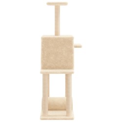 Arbre à chat avec griffoirs en sisal crème 122 cm 516367516367