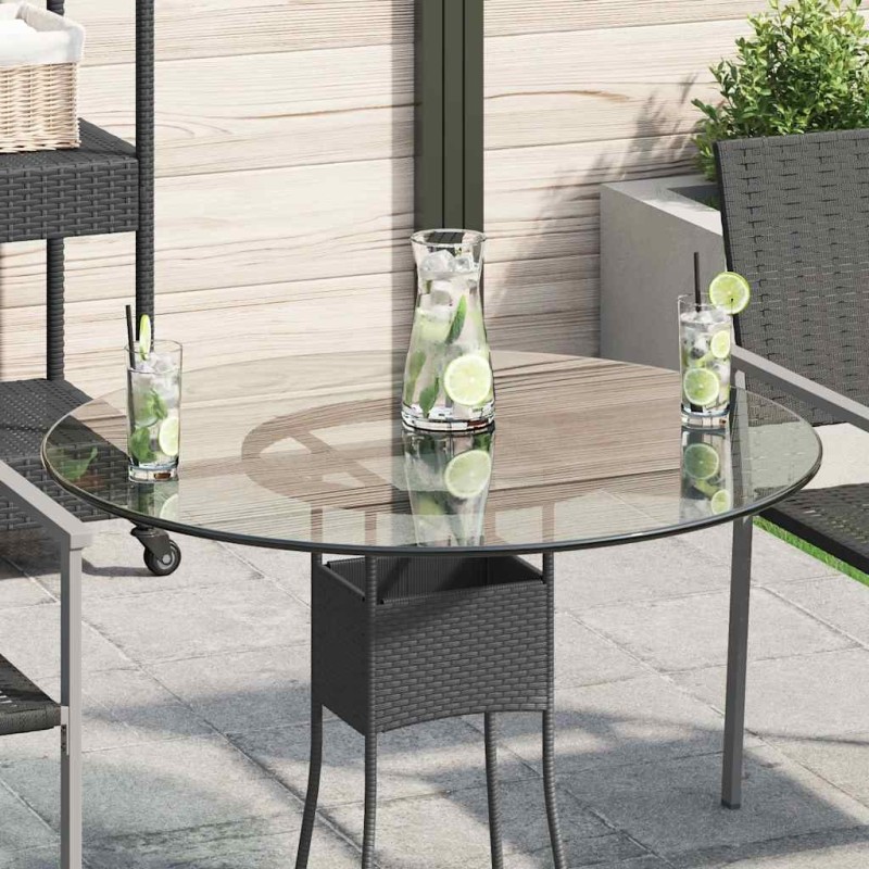 Dessus de table ronde en verre trempé 800 mm   516370516370