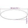 Dessus de table ronde en verre trempé 700 mm  516371516371