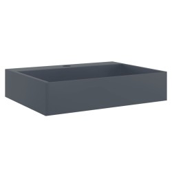 Vasque 50x38x11 cm fonte minérale/marbre anthracite 516378516378